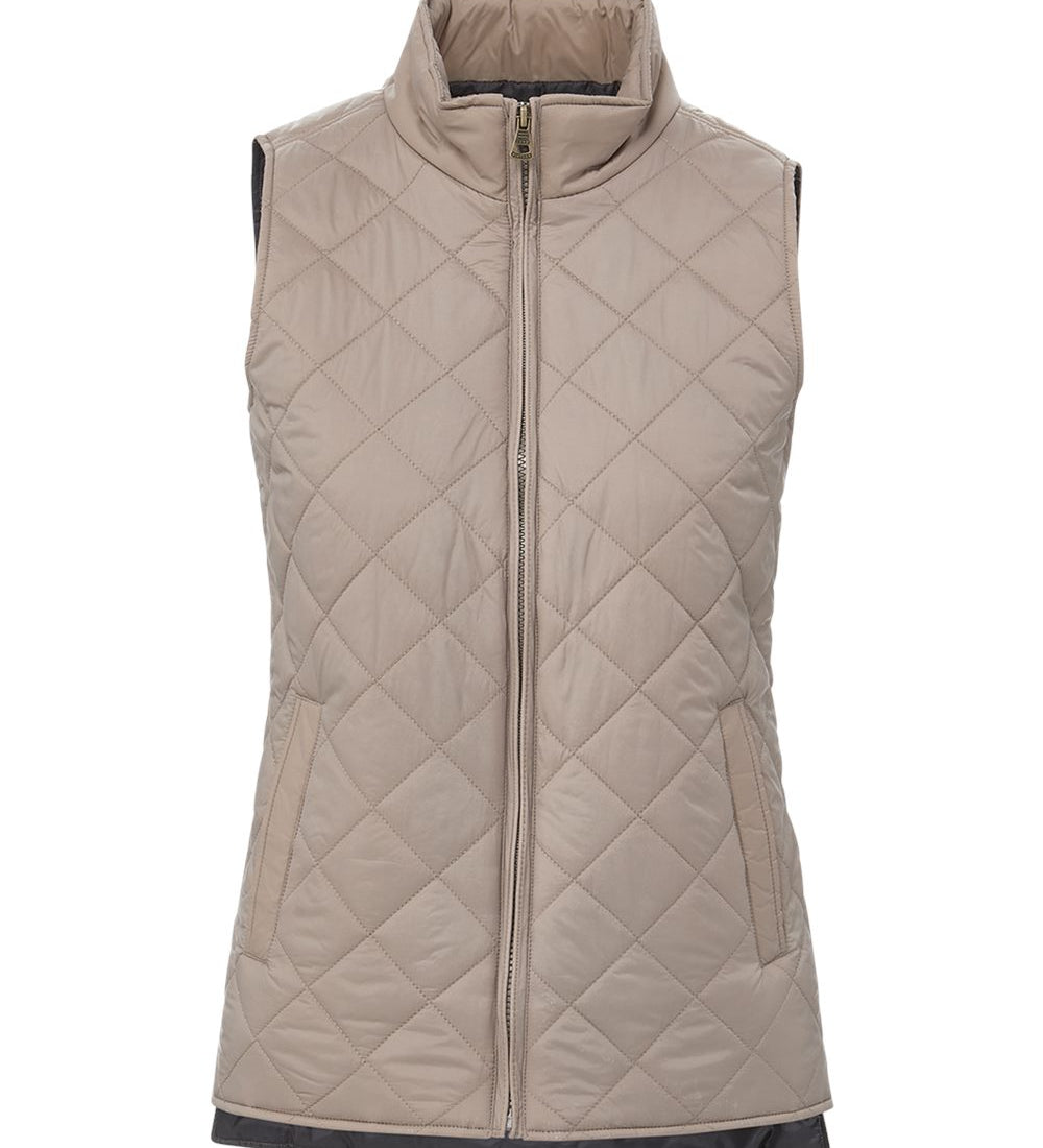 Womens Vintage Diamond Quilted Vest - Custom Embroidery