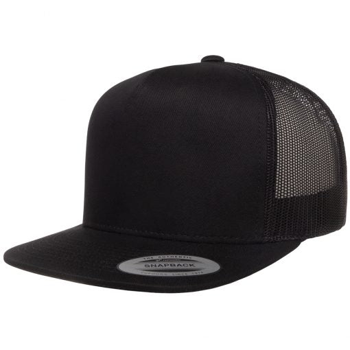 YP 6006 Flat Billed Trucker Hat - Custom Embroidery