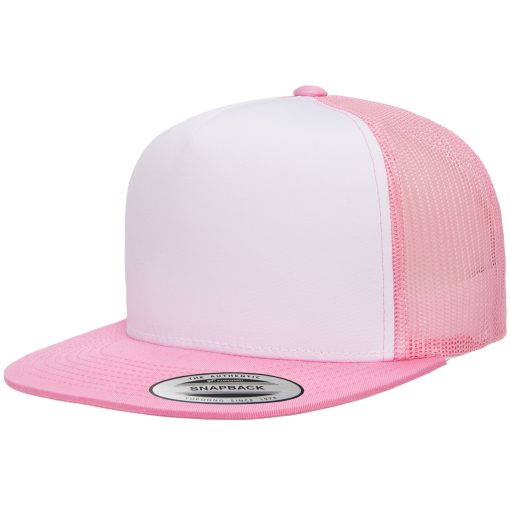 YP 6006 Flat Billed Trucker Hat - Custom Embroidery