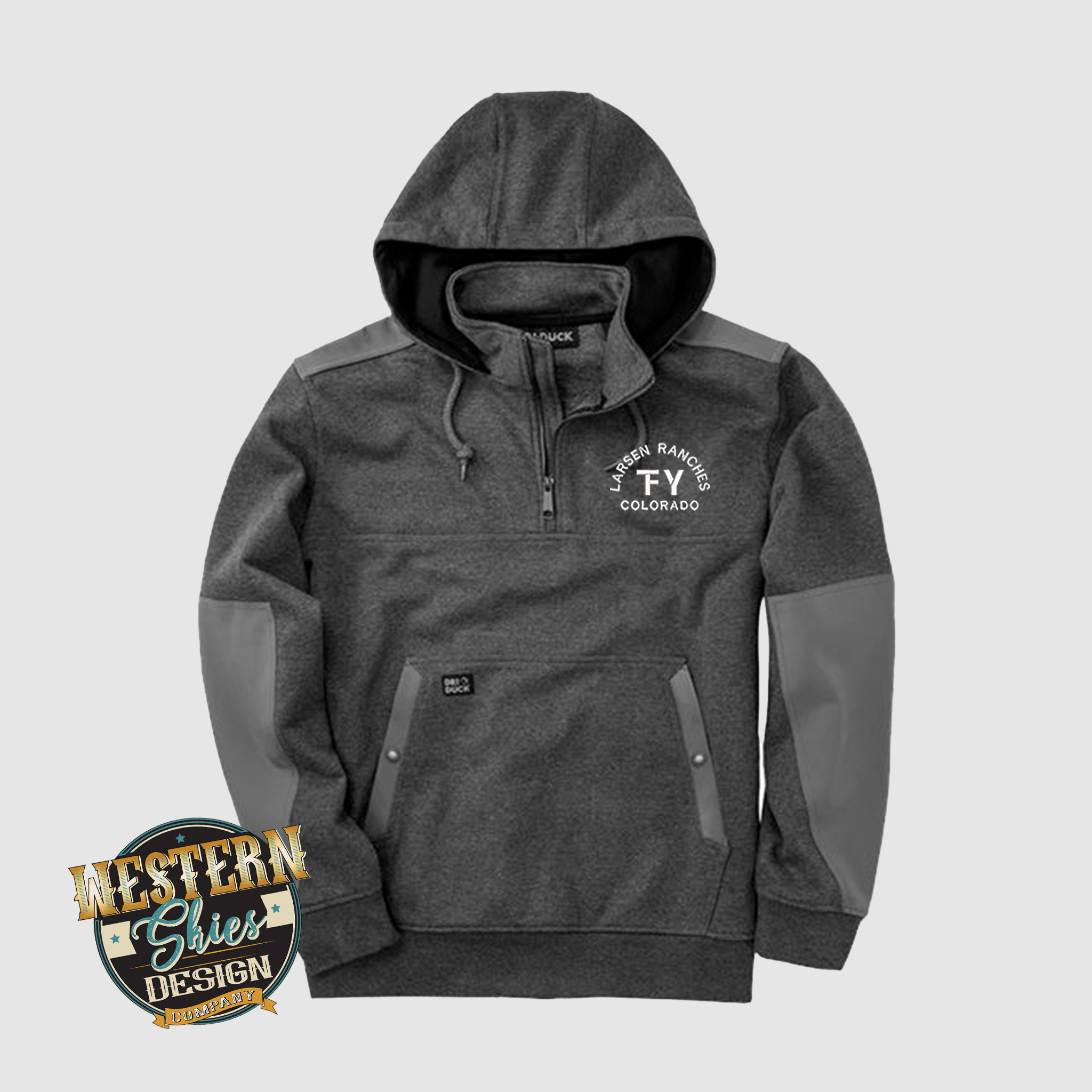 Dri Duck Mission Fleece Pullover Quarter Zip Sweatshirt - Personalized Embroidery