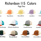 Richardson 115 Low Pro - Custom Embroidered