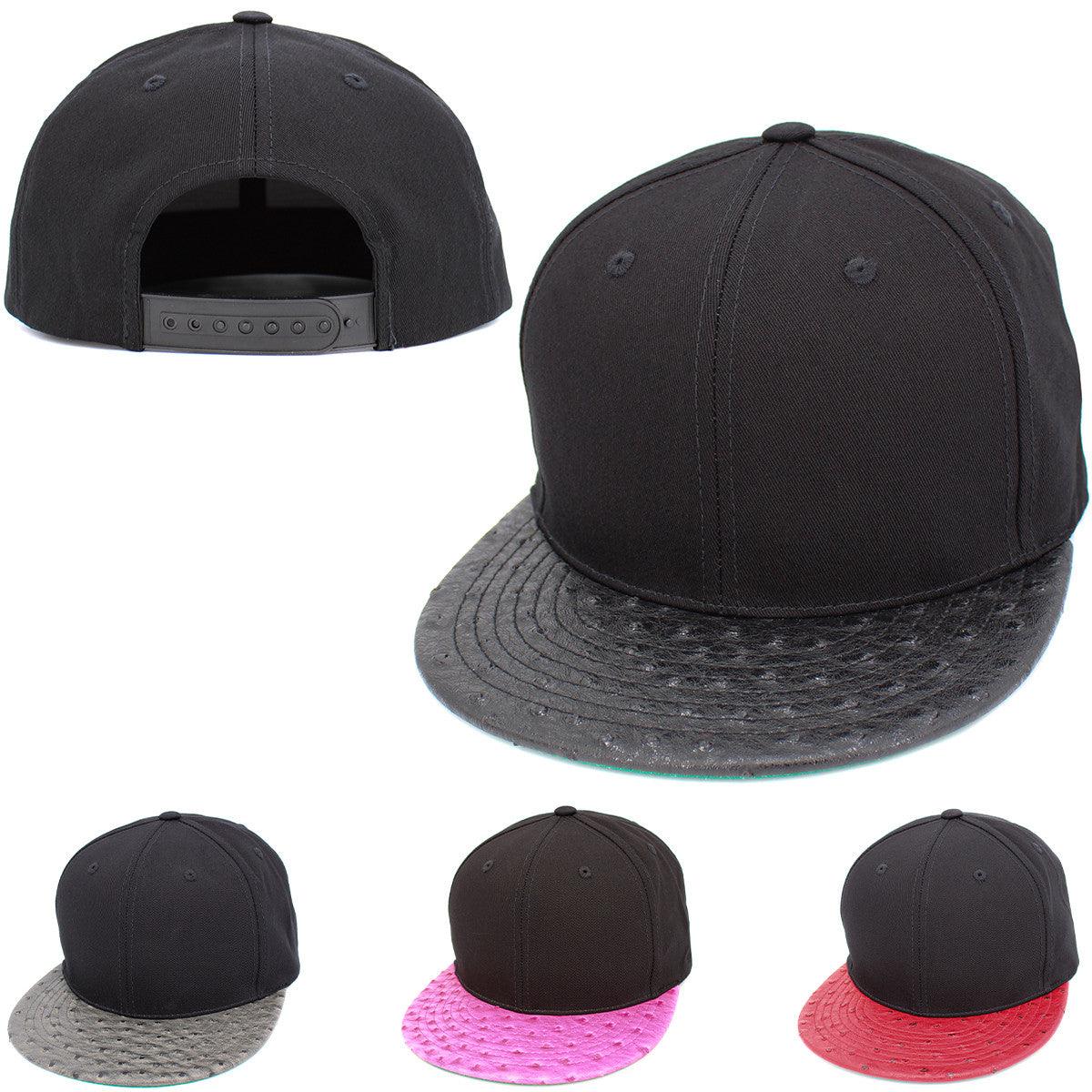 KB Faux Ostrich Bill Snapbacks - Western Skies Design Company