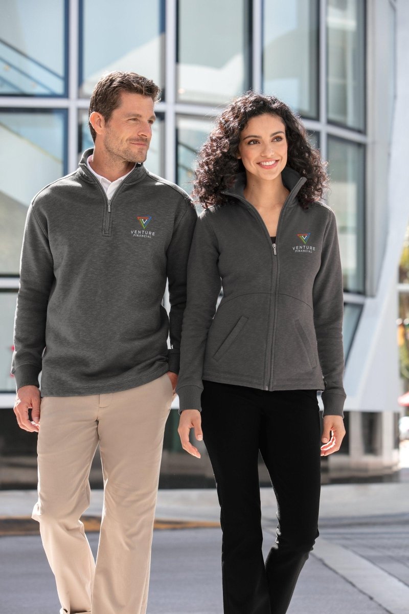 Port Authority® Slub Fleece 1/4-Zip Pullover - Western Skies Design Company