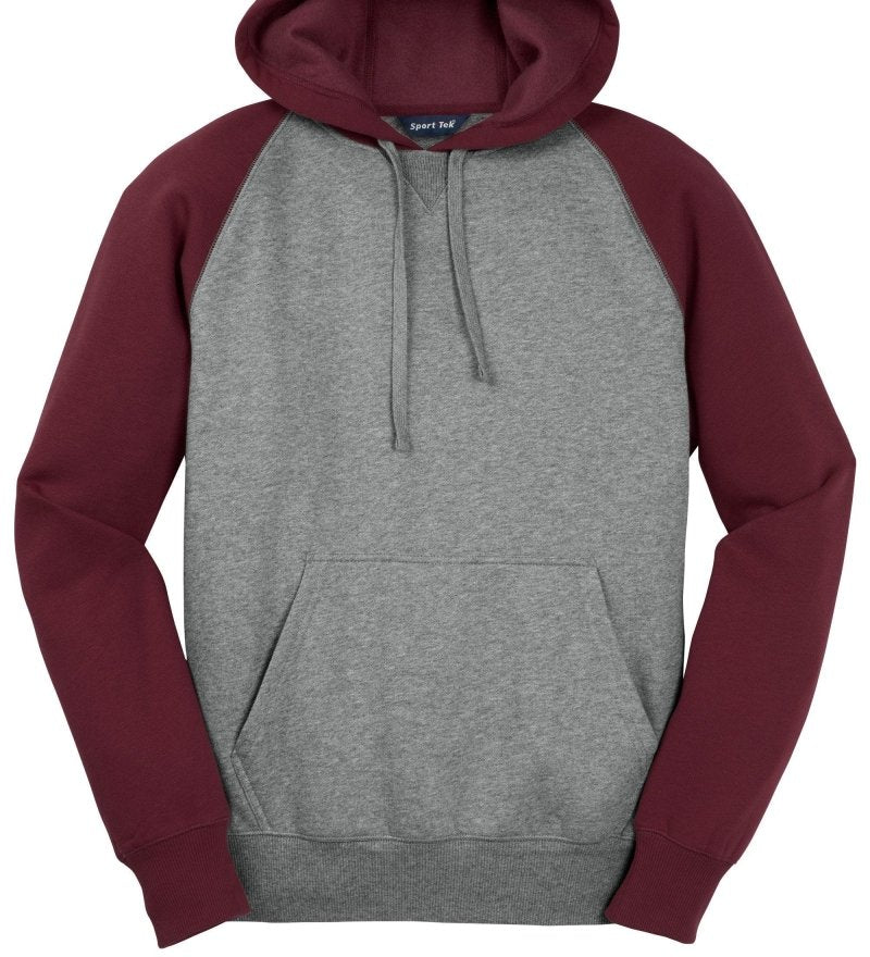 Sport-Tek® Raglan Colorblock Pullover Hooded Sweatshirt - Western Skies Design Company
