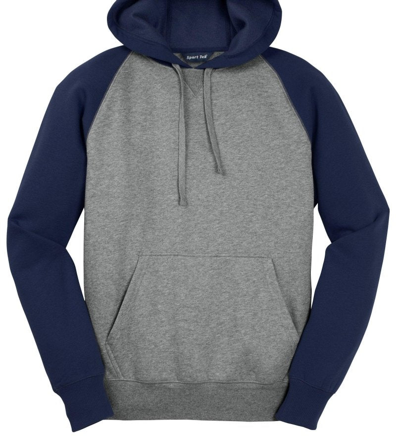 Sport-Tek® Raglan Colorblock Pullover Hooded Sweatshirt - Western Skies Design Company