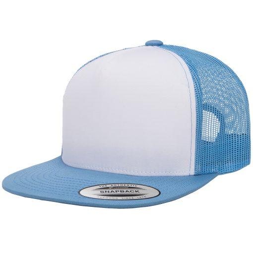 Yupoong 6006 Flat Billed Trucker Hat - Western Skies Design Company